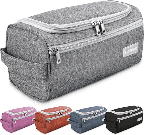 Hanging Travel Toiletry Bag for Men, Dopp Kit - Gray