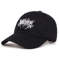 Embroidered Cotton Baseball Cap – Unisex Sun Protection Hat | Black & White