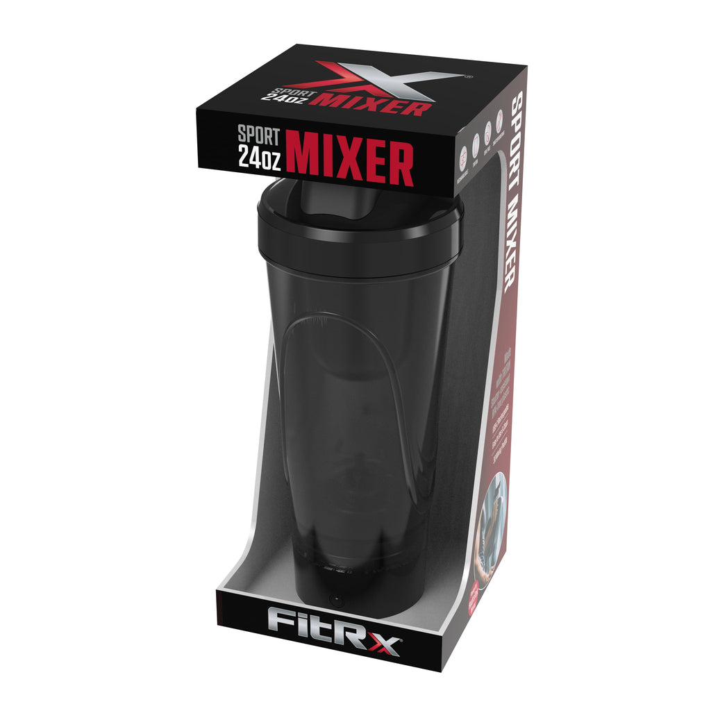 Sport Mixer Electric Shaker Bottle, Rechargeable Portable Personal Shaker Bottle, 24Oz., Black