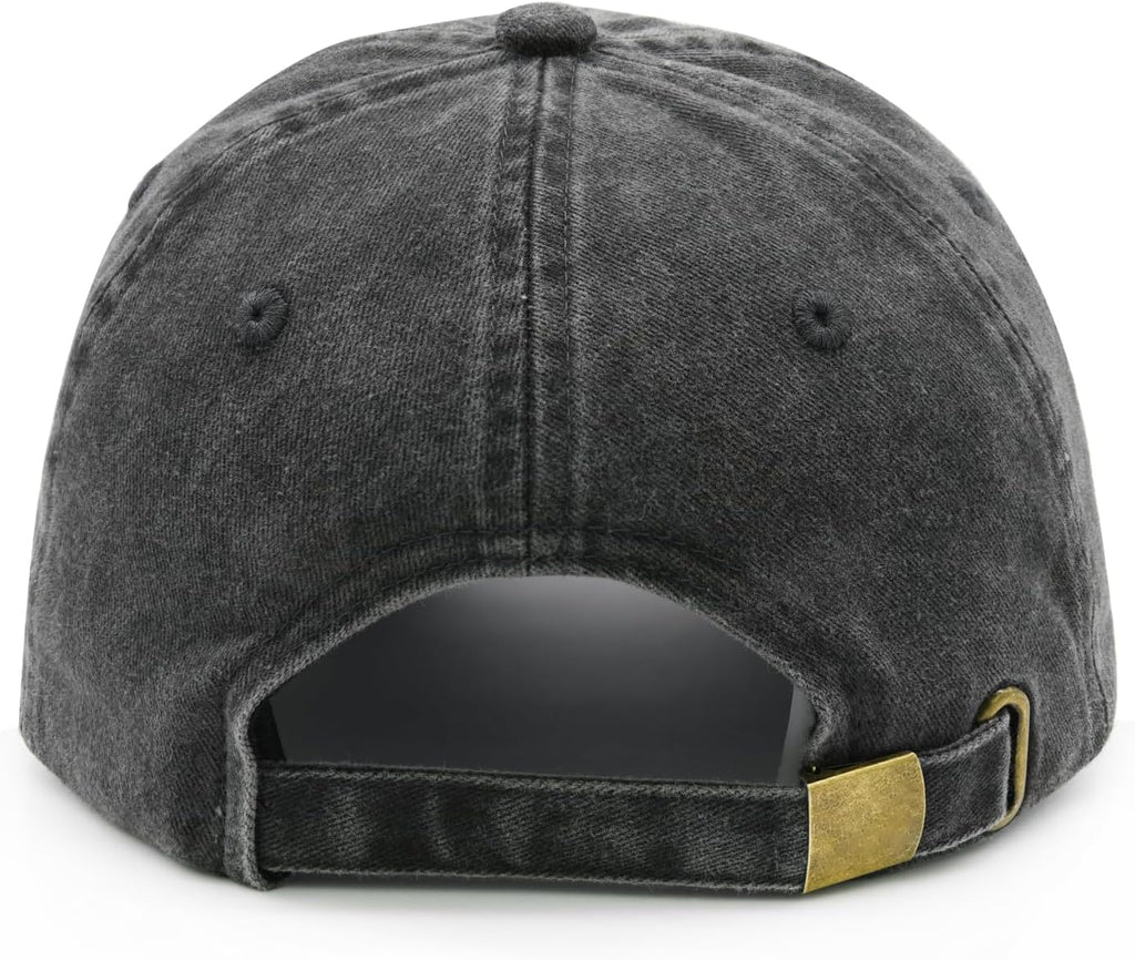 Women'S Embroidered Dog Mom Hat Adjustable Denim Baseball Cap