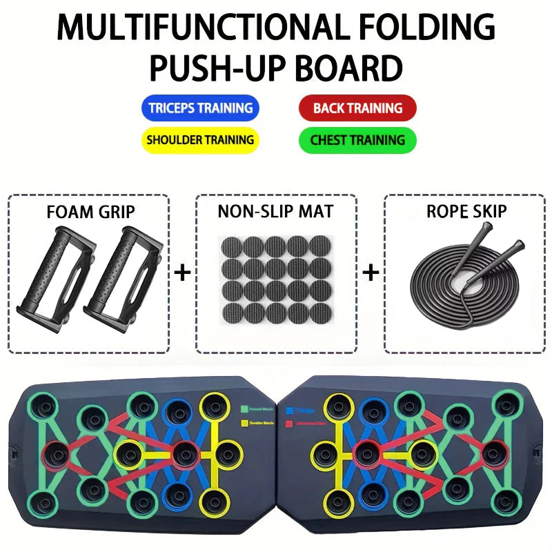 Push-Up Board Set – Foldable Multifunctional Fitness Equipment