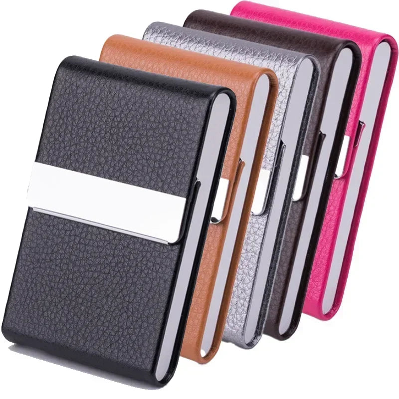 Magnetic PU Leather Card Holder Wallet