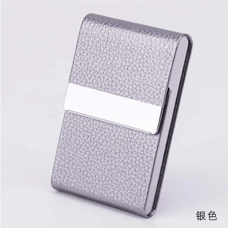 Magnetic PU Leather Card Holder Wallet
