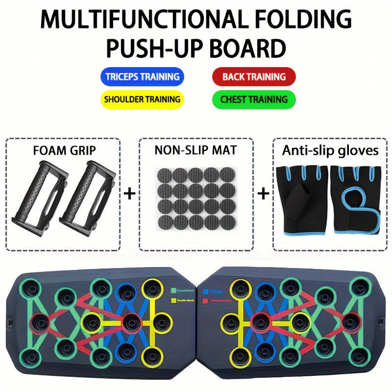 Push-Up Board Set – Foldable Multifunctional Fitness Equipment