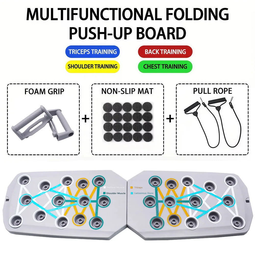 Push-Up Board Set – Foldable Multifunctional Fitness Equipment