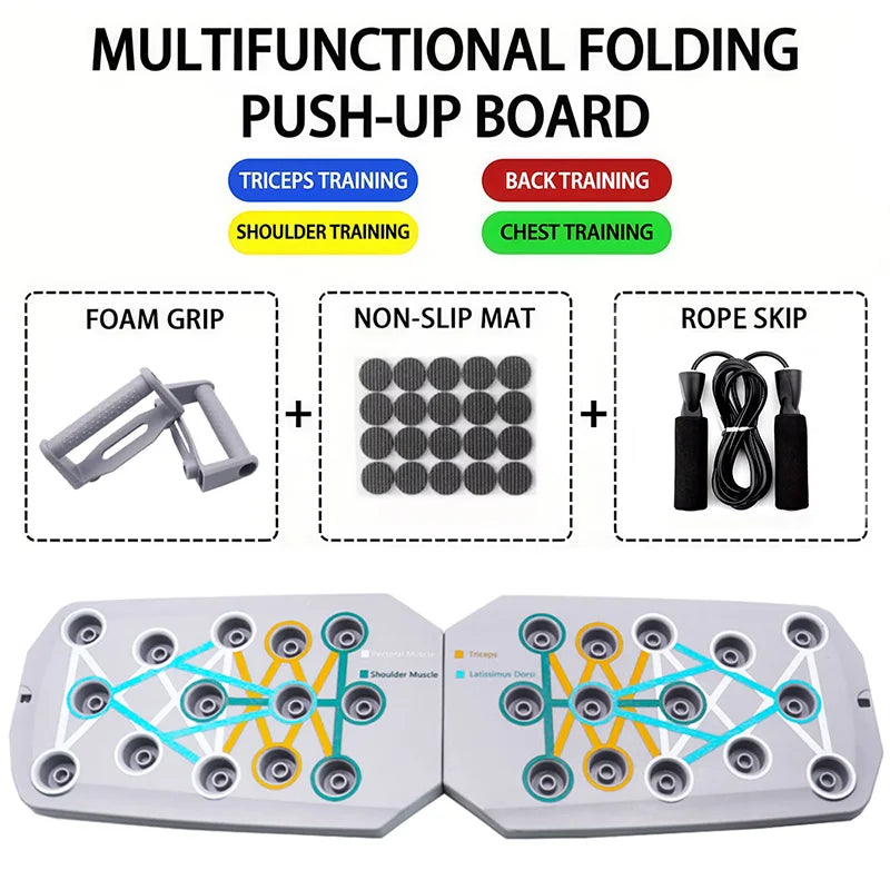 Push-Up Board Set – Foldable Multifunctional Fitness Equipment