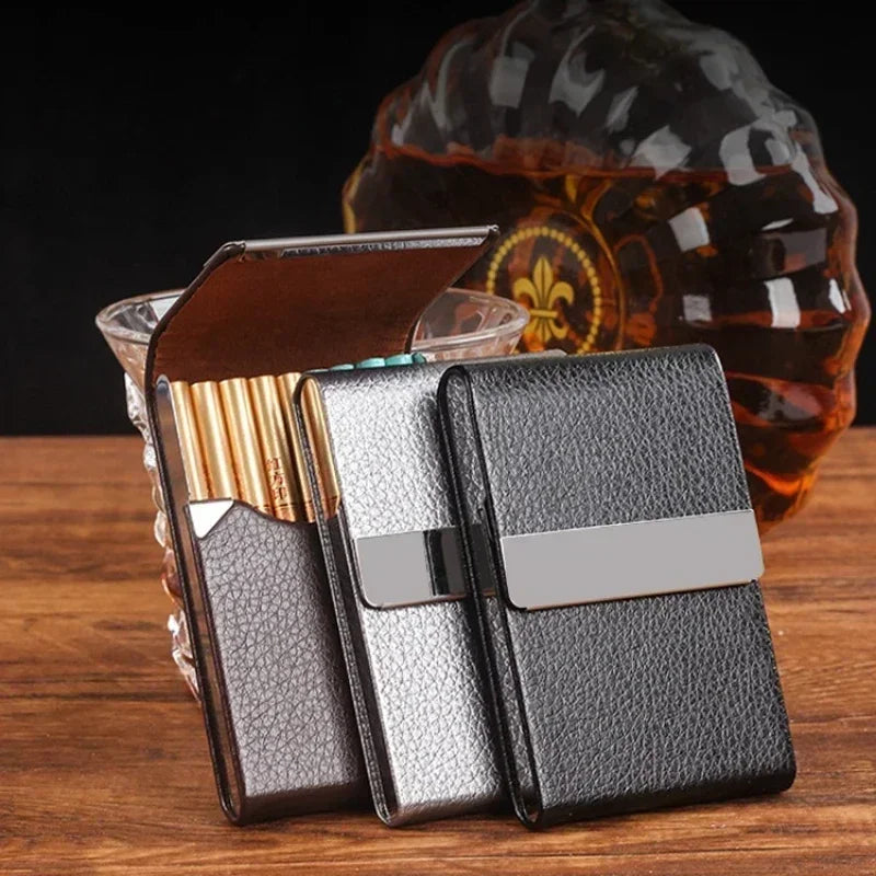 Magnetic PU Leather Card Holder Wallet