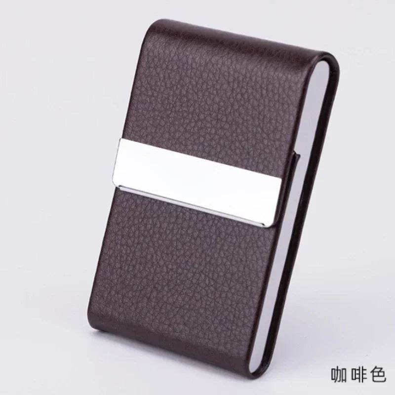 Magnetic PU Leather Card Holder Wallet