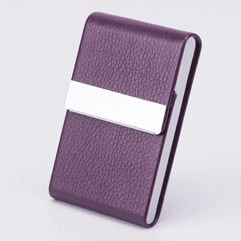 Magnetic PU Leather Card Holder Wallet