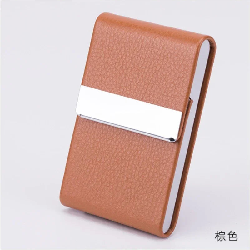 Magnetic PU Leather Card Holder Wallet