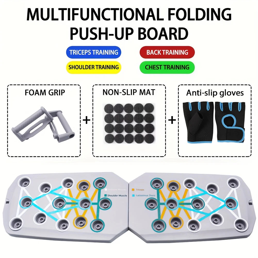 Push-Up Board Set – Foldable Multifunctional Fitness Equipment