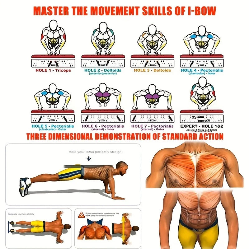 Push-Up Board Set – Foldable Multifunctional Fitness Equipment