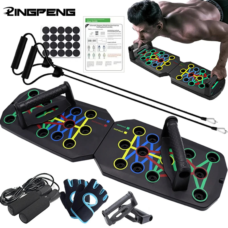 Push-Up Board Set – Foldable Multifunctional Fitness Equipment